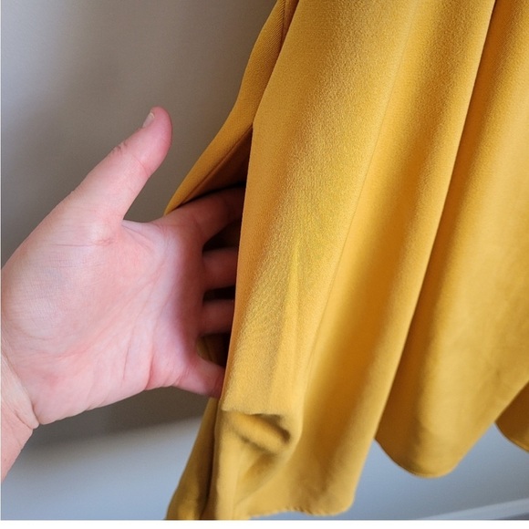 Modcloth Mustard Yellow Suspender Skirt Dress – Retro Inspired Fit & Flare Large - Picture 8 of 10